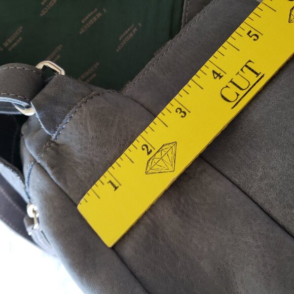 I Medici Firenze Genuine Leather Ash Blue Messenger Bag Crossbody Made In Italy - Picture 9 of 14